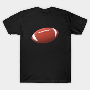 Classic American Football for Players and Fans (Black Background) T-Shirt